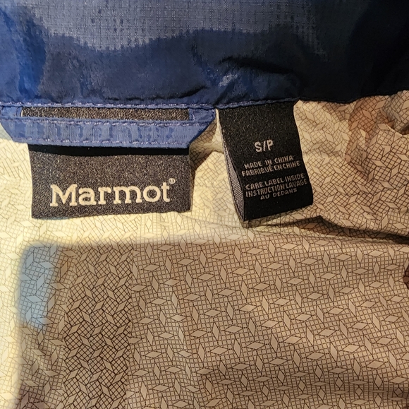 Hooded Marmot wind breaker rain jacket sz s - Picture 3 of 10
